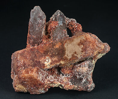 Microcline with Quartz (variety smoky). 