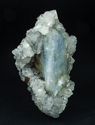 Baryte with Quartz. Side