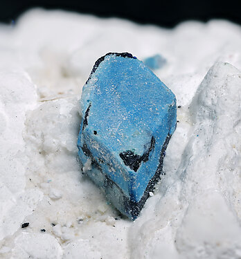 Henmilite coated by Calcite and on Olshanskyite. Photo: Joaquim Calln