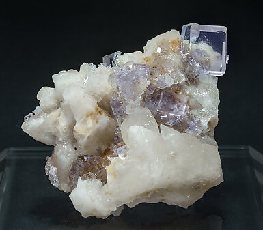 Fluorite with Calcite. 