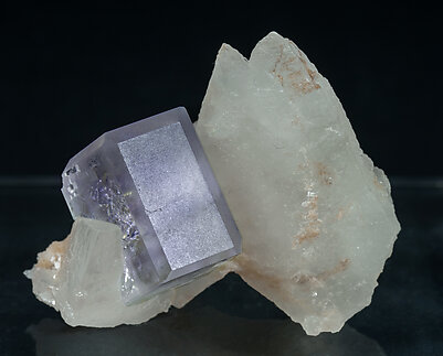 Fluorite with Calcite. 