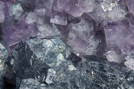 Galena with Fluorite. 