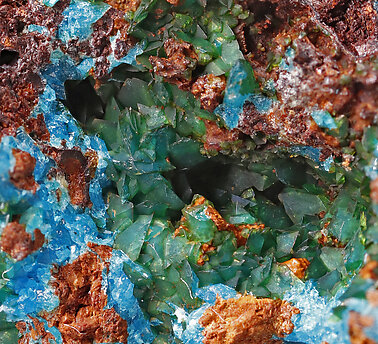Liroconite. Detail / Photo: Joaquim Calln