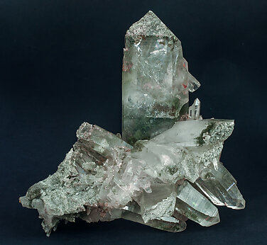 Quartz with Chlorite inclusions. Front