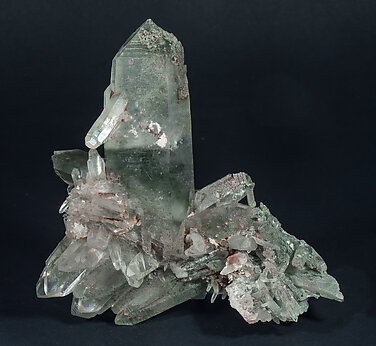 Quartz with Chlorite inclusions. Rear