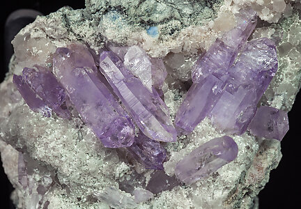 Quartz (variety amethyst) with Calcite