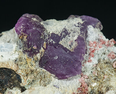 Corundum with Spinel, Willemite, Pyrrhotite and Norbergite