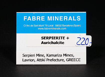 Serpierite with Aurichalcite
