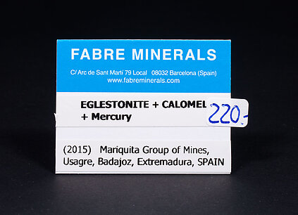 Eglestonite with Calomel, Rosasite and Mercury