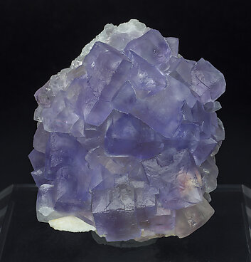 Fluorite with Baryte and Quartz. Side