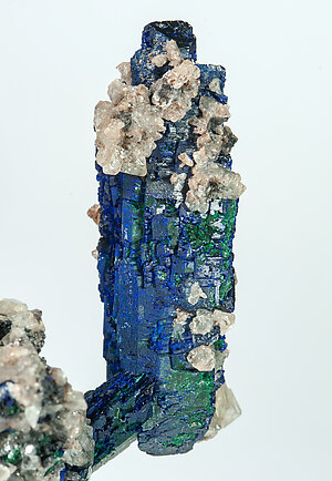 Azurite with Malachite and Cerussite. 