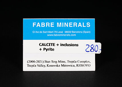 Calcite with inclusions and Pyrite