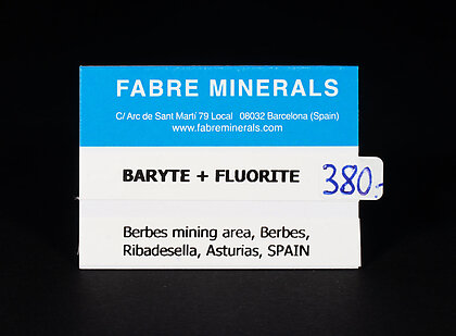 Baryte with Fluorite