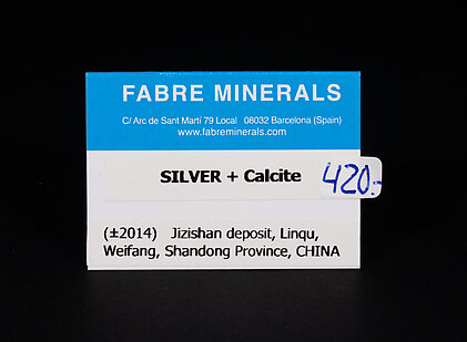 Silver with Calcite