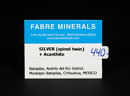 Silver (spinel twin) with Acanthite