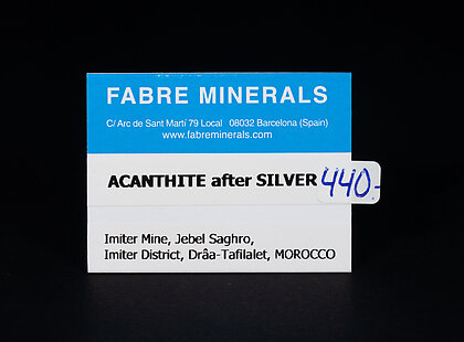 Acanthite after Silver