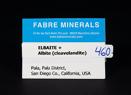 Elbaite with Albite (variety cleavelandite)