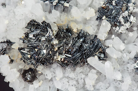 Chalcostibite on Quartz and with Dolomite