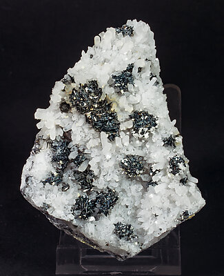 Chalcostibite on Quartz and with Dolomite