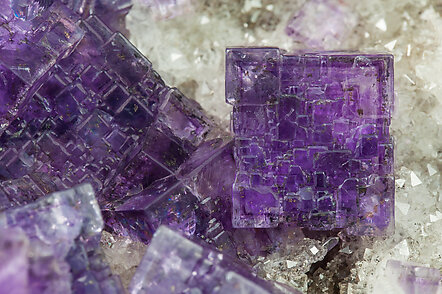 Fluorite with Quartz