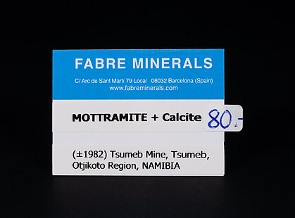 Mottramite with Calcite