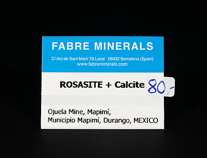 Rosasite with Calcite