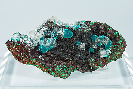 Rosasite with Calcite