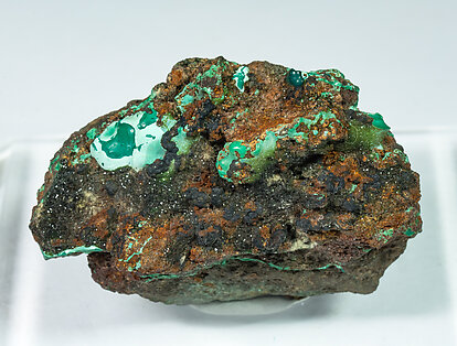 Malachite with Libethenite