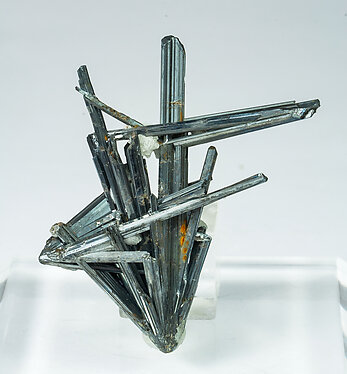 Stibnite with Calcite