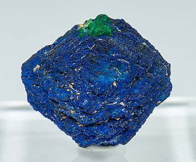 Azurite with Malachite after Cuprite