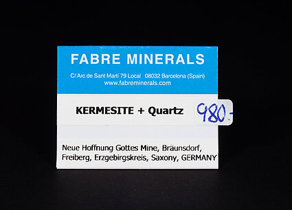 Kermesite with Quartz