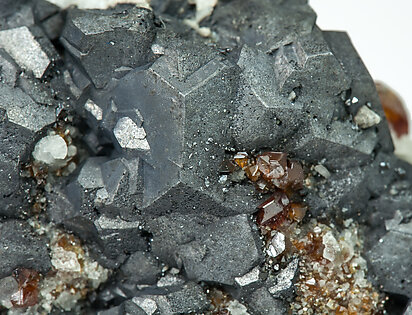 Galena with Sphalerite, Calcite and Dolomite. 