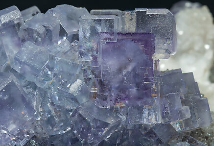 Fluorite with Quartz. 