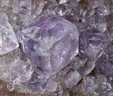 Fluorite with Quartz after Fluorite. Detail / Foto: Joaquim Calln