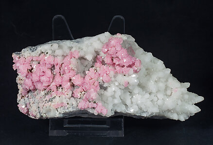 Rhodochrosite with Quartz and Fluorite. 