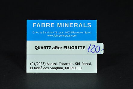 Quartz after Fluorite