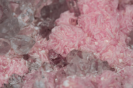 Rhodochrosite with Quartz