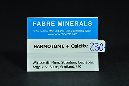 Harmotome with Calcite