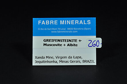 Greifensteinite with Muscovite and Albite