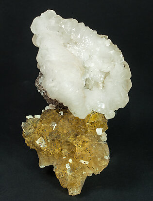 Fluorite with Calcite, Dolomite and Pyrite