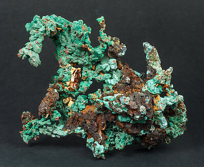 Copper with Malachite