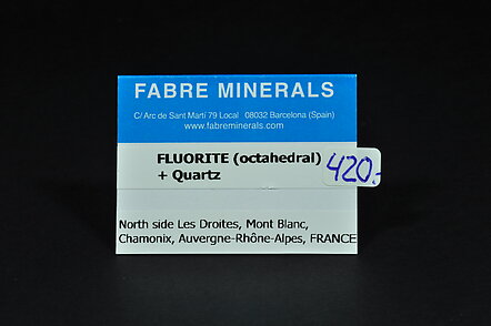 Fluorita (octadrica) con Cuarzo y Clorita