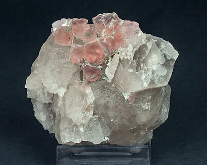 Fluorite (octahedral) with Quartz and Chlorite