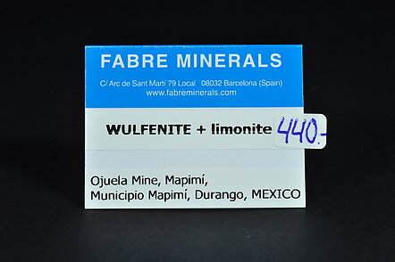 Wulfenite with limonite