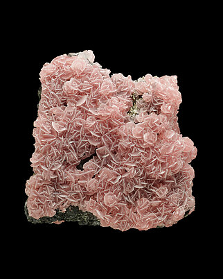 Rhodochrosite with Quartz, Sphalerite and Pyrite. Rear