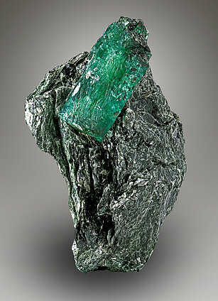 Beryl (variety emerald) with Biotite. 