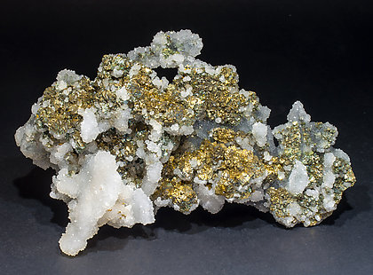 Chalcopyrite, Quartz. Side