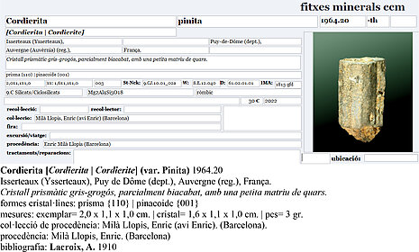 Cordierite (variety pinite)