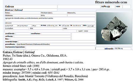 Galena, Baryte, Calcite