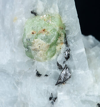 Graphite, Meionite, Fluoro-edenite. 